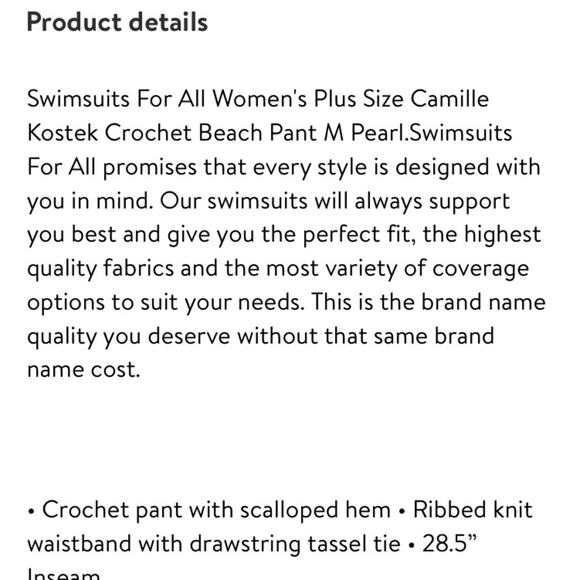 Swimsuits for all CAMILLE KOSTEK CROCHET BEACH PANT - Picture 6 of 7